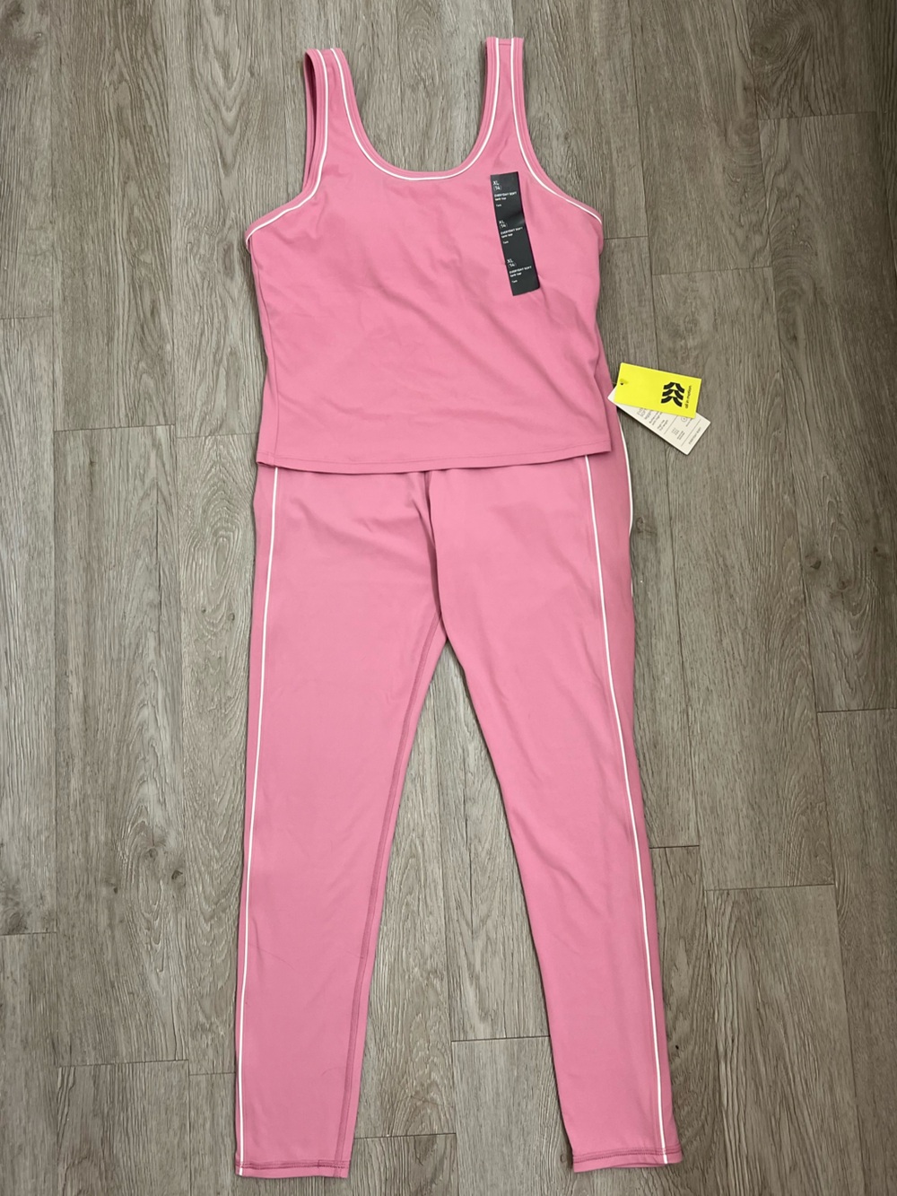 Buttery-Soft Pink Girls Matching Athletic Set